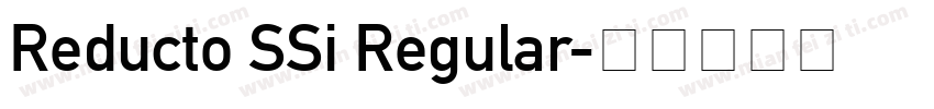 Reducto SSi Regular字体转换